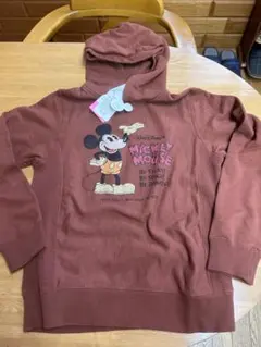ミッキー柄　パーカー　東京ディズニーリゾート　茶色　スタッズ付き　新品未着用品