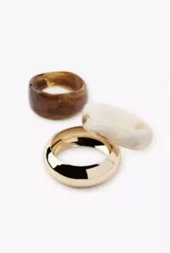 ZARA 硬質バングル・リストバンド 3点セット