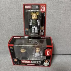 MARVEL STUDIOS happyくじ　ベアブリック　ペアボックス