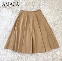 AMACA 膝丈 フレアスカート M相当 日本製のサムネイル