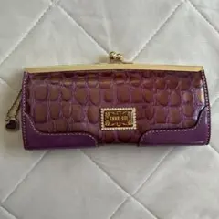 ANNA SUI アナスイ長財布 がま口 パープル
