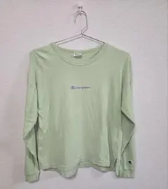 Champion 長袖カットソー ライトグリーン　155cm