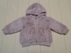 ブリーズ　超美品　女の子　フード付き薄紫色ファージャケット　100サイズ