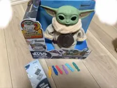 難あり スターウォーズ グローグー ぬいぐるみ タブレット付き マテル