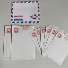 （平成レトロ）ハローキティ レターセット 郵便はがき 封筒セット