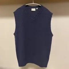 L.L.Bean レディース美品ニットベスト M ネイビーエルエルビーン