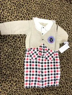 男女兼用♪ドレスにもカバーオールにも♪ロンパース50〜70サイズ新品未使用♪