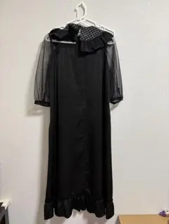 Bonlecill noir ブラックロングワンピース 結婚式