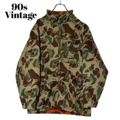 90sヴィンテージ古着 日本製ハンティングジャケット L カモフラ ミリタリー