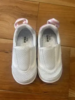 IFME 上履き 15.0 ホワイト/ピンク　キッズ