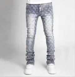 GUAPIラインストーン デニムパンツ28.30.32inch