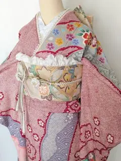 振袖フルセット パステルカラー 総絞り 振袖7点フルセット ブルー辻ヶ花 - メルカリ