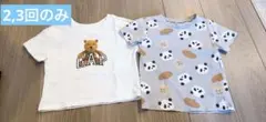 GAP クマ刺繍 Tシャツ パンダ　パン　2枚セット