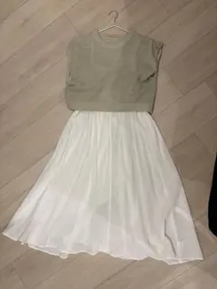 【LOWRYS FARM】レイヤードキャミワンピース