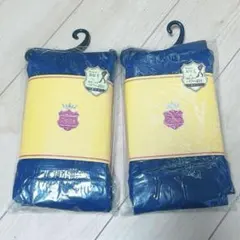 【新品未使用】ドルチェドンナ 裏起毛 着圧 カラータイツ 2足セット ネイビー