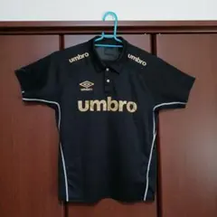 umbro 黒 ポロシャツ 半袖　サッカー
