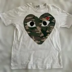 PLAY COMME des GARÇONS カモフラ ハート Tシャツ