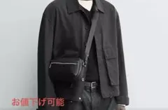 ZARA テクスチャードクロスボディバッグ