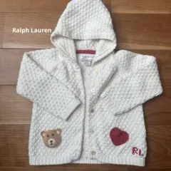 Ralph Lauren 85 　ニットカーディガン ラルフローレン　フード