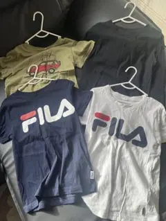 子ども服 まとめ売り 130cm FILA Tシャツ 無地長袖