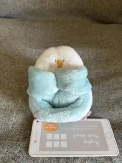 Bleu Bleuet セキセイインコ　スマホスタンド ぬいぐるみ