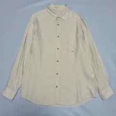 상태좋음 XLサイズ PAPAS ウールコットン フランネルシャツ 長袖