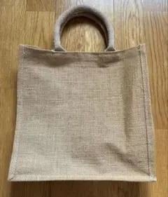 ジュート素材 トートバッグ ナチュラルカラー