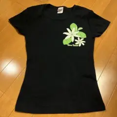 UnitedAthle ブラック フラワー柄 Tシャツ G-M