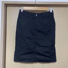 タイトスカート 膝丈 黒 無地 ブラック