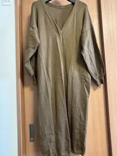 ブラウン ロングカーディガン