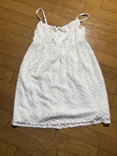 ホワイト キャミワンピース