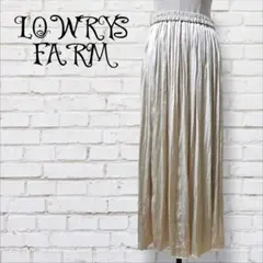 美品☺︎LOWRYS FARM　ローリーズファーム　プリーツスカート　光沢感