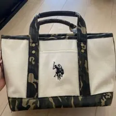 U.S. POLO ASSN. 迷彩柄 キャンバストートバッグのサムネイル