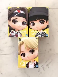 新品 TinyTAN Qposket BTS フィギュア3種 グク テテ ジミン