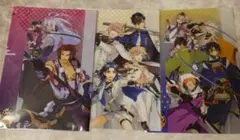 刀剣乱舞 セブンイレブン クリアファイル 三日月宗近 大倶利伽羅 太鼓鐘貞宗