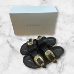 【未使用に近い】PIPPICHIC クロコ型押 BROWN〈定価45,100円〉 未使用に近い】PIPPICHIC クロコ型押 BROWN〈定価45,100円