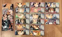 鬼滅の刃 チケット風ステッカー 17枚セット ファイル付き　まとめ売り