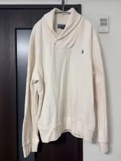 ポロラルフローレン ショールカラースウェットXL白