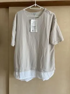 半袖カットソー ベージュ LLサイズ 新品 未使用品