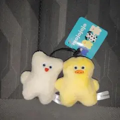 mojojojo にこっとストラップ　ぬいぐるみ ひよこ　犬　くま