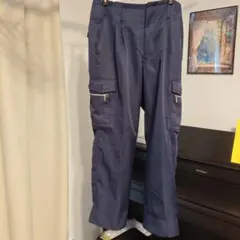 寅壱　ネイビー カーゴパンツ ワークパンツのサムネイル