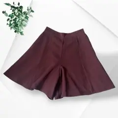 イーハイフンワールドギャラリー スカート風 キュロットパンツ ボルドー Fのサムネイル