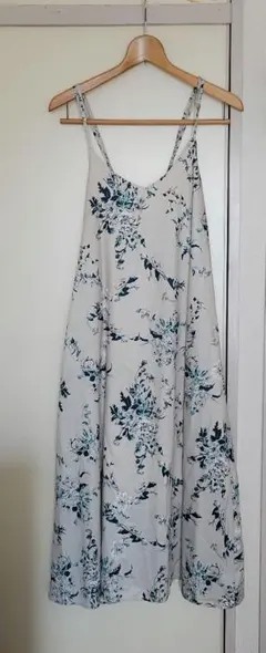 花柄 スリップワンピース