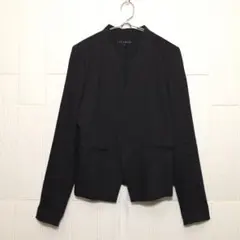 theory LANAI セオリーノーカラージャケット リネン混 S ブラック