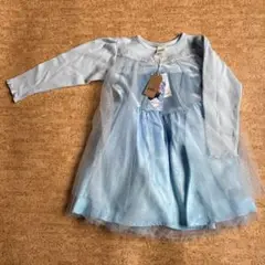 新品未使用　アナ雪　エルサ　ワンピース 水色 90センチ