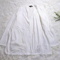 美品 ロートレアモン LAUTREAMONT カーディガン 38 M 白 シアーのサムネイル