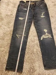 Abercrombie & Fitch ダメージストレートジーンズ 30x30