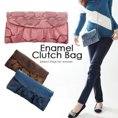 【新品】3way クラッチバッグ ショルダーバッグ 斜め掛けバッグ ピンク