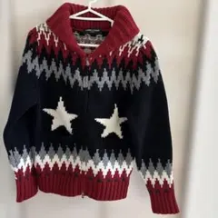 Gemma.H Uomo ジップアップ ニット セーター スター柄のサムネイル
