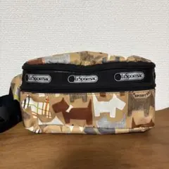 最終未使用LeSportsacレスポートサック　犬　ウエストポーチ　ボディバッグ